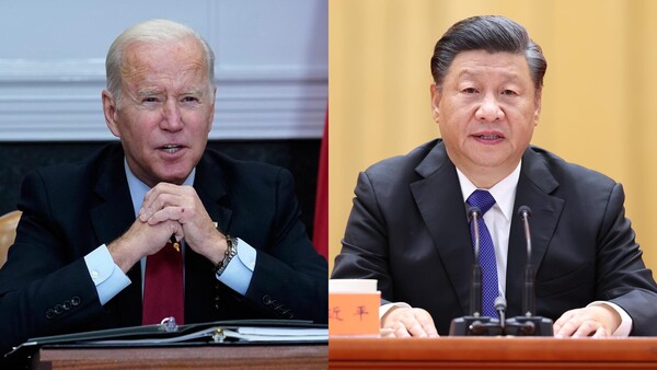 조 바이든 미국 대통령(왼쪽)과 시진핑 중국 국가주석. (사진=연합뉴스 제공)