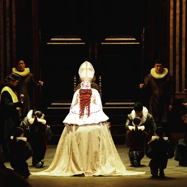 라벨라오페라단이 국내 초연한 오페라 ‘로베르토 데브뢰’의 한 장면. ⓒ라벨라오페라단 제공