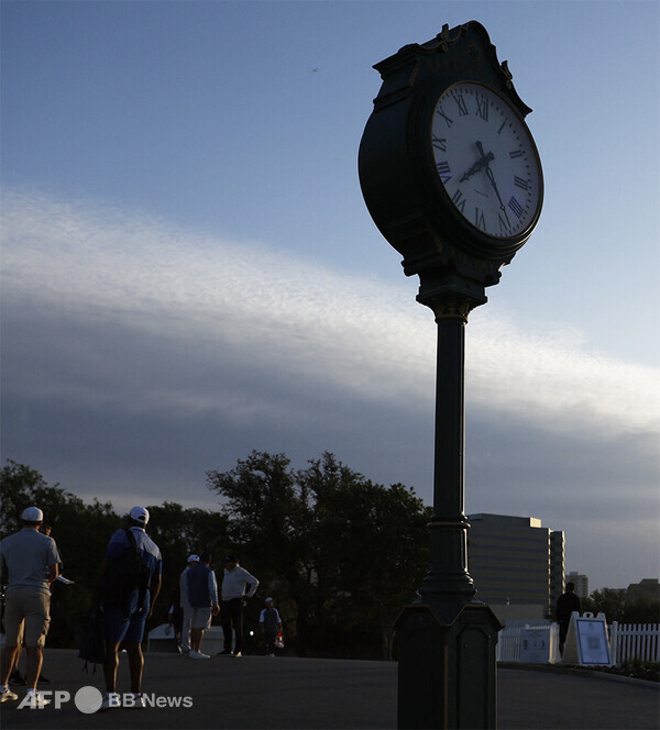 미국의 한 골프장에 설치된 시계 모습이다. 사진제공=ⓒAFPBBNews = News1