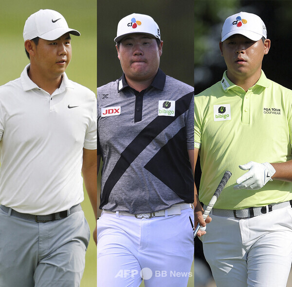 미국프로골프(PGA) 투어에서 활약하는 한국 남자골프의 대표주자 김주형, 임성재, 김시우 프로. 사진제공=ⓒAFPBBNews = News1