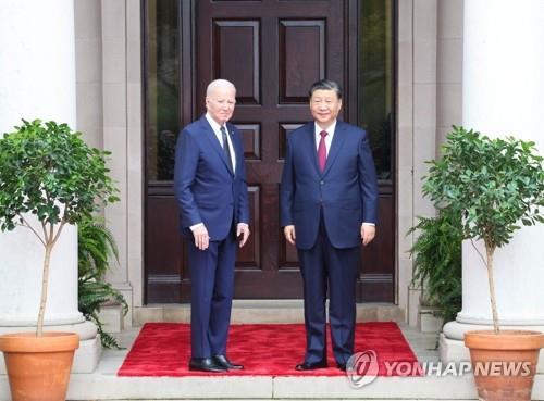 지난 11월 샌프란시스코에서 정상회담을 한 바이든 대통령(왼쪽)과 시진핑 주석. 사진=신화통신/연합뉴스