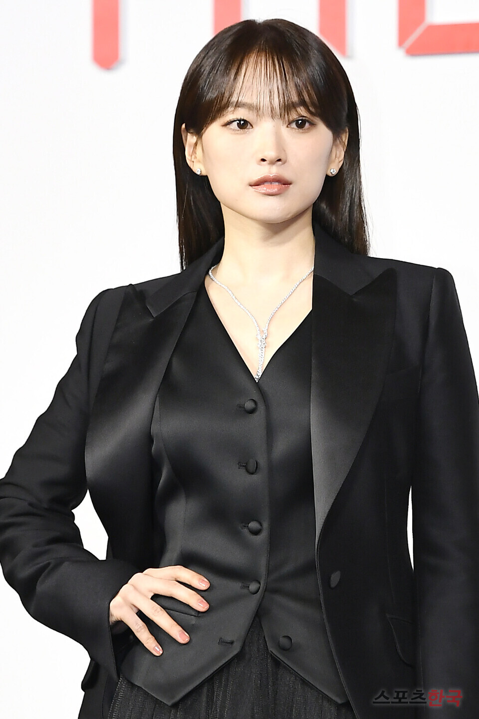 넷플릭스 시리즈 '더 에이트 쇼'(The 8 Show) 제작발표회에 참석한 배우 천우희. ⓒ이혜영 기자 lhy@hankooki.com